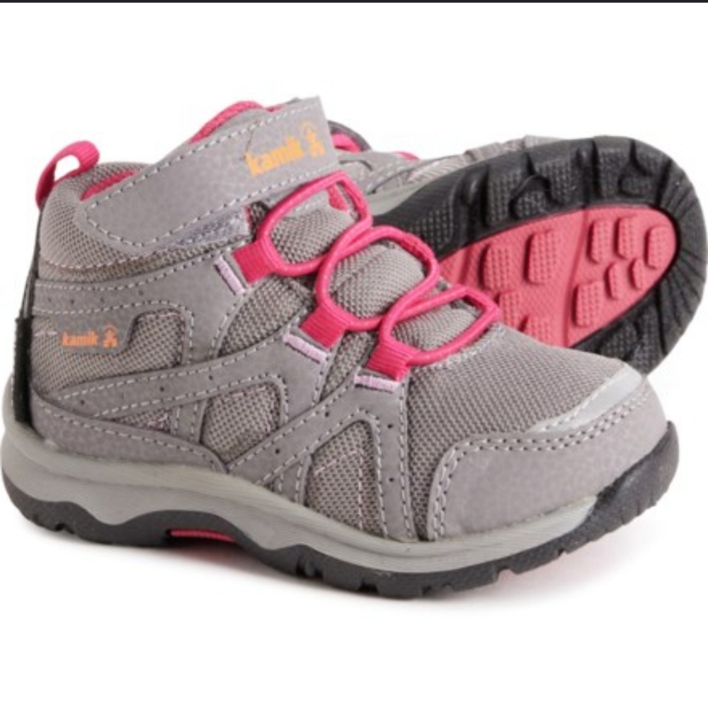 Kamik Little Girl Trekking Waterproof Ankle Boot sz 7